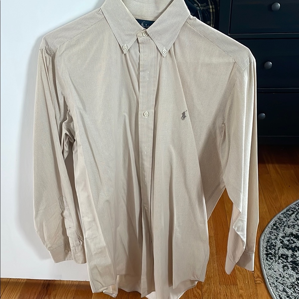 Men's Beige Polo Shirt